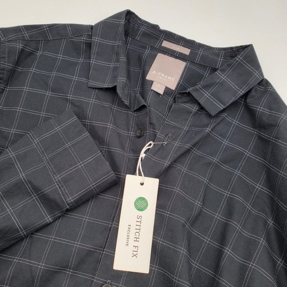 A-Frame Stretch Men's Slim Fit‎ Plaid Button Down Shirt - Stitch Fix Exclusive